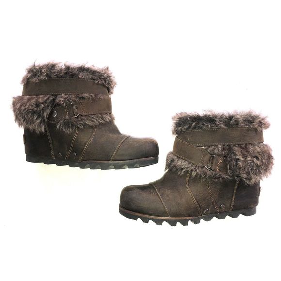 sorel joan of arctic wedge fur